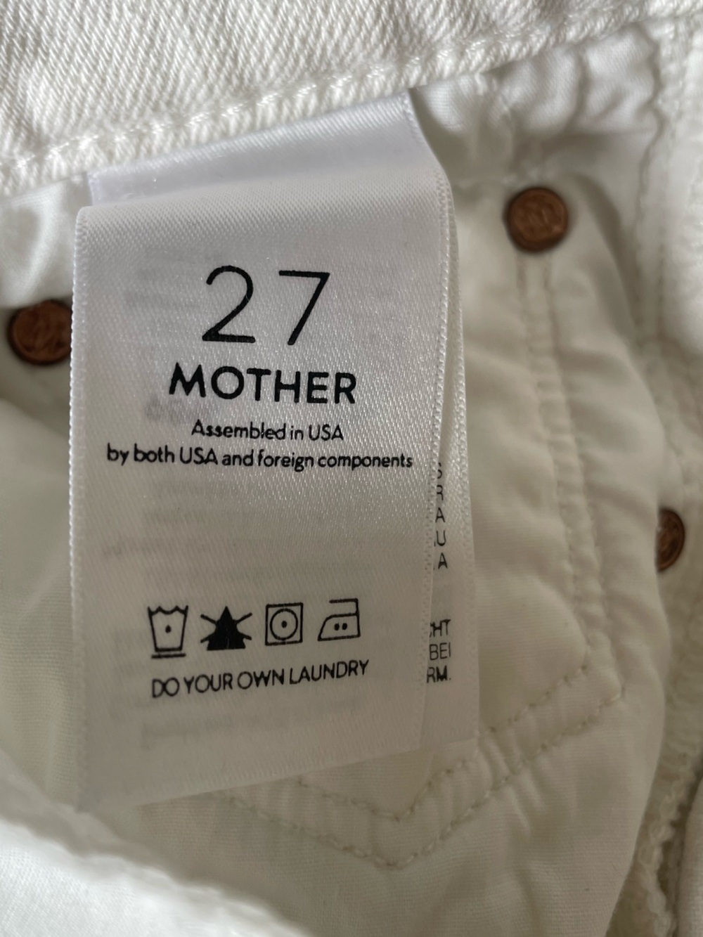 Mother Superior Almost Saint High Rise Distressed Jeans Size 27 Casual Summer - Picture 14 of 16